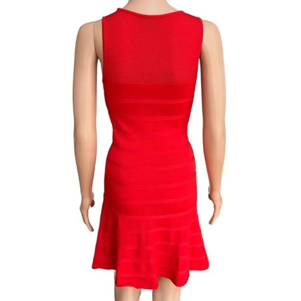 Armani Exchange Red Knit Sleeveless Mini Dress XS - Picture 3 of 7